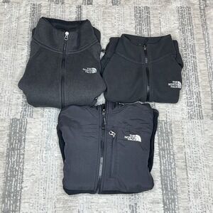Lot of 3 The North Face Jacket Womens Small S Fleece Full Zip Pockets Hooded